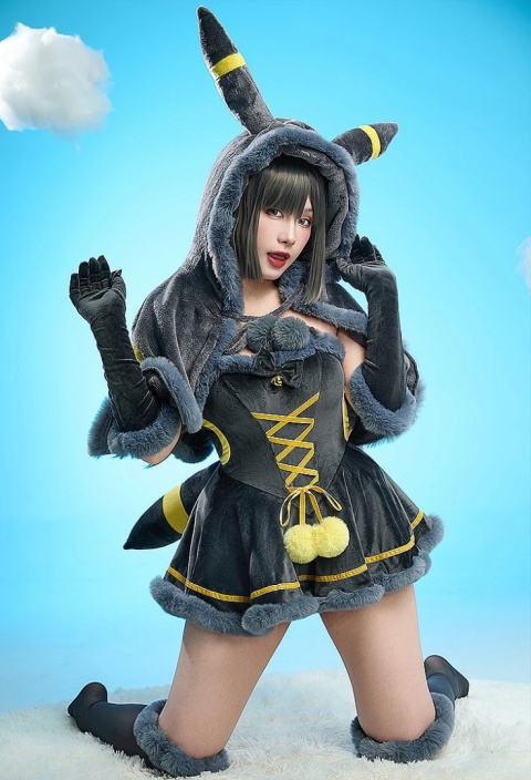 Narzutka Mobbunny Eeveelution Plush Hooded Cape